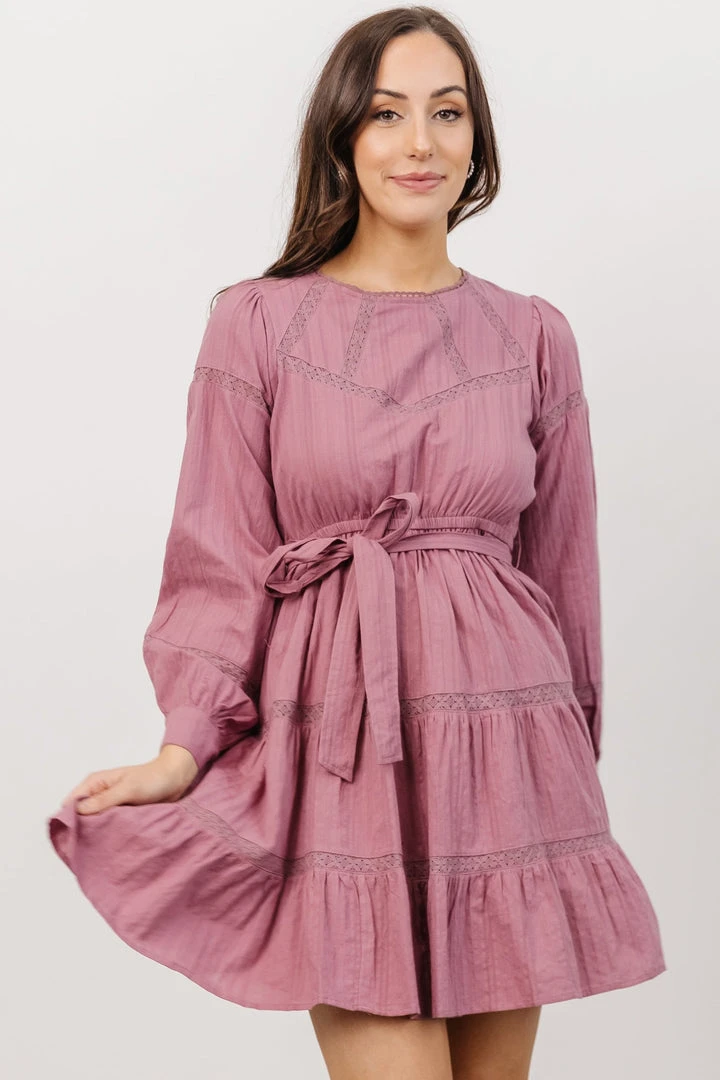 IL Keri Long Sleeve Short Dress | Orchid 5 IL Keri Long Sleeve Short Dress | Orchid