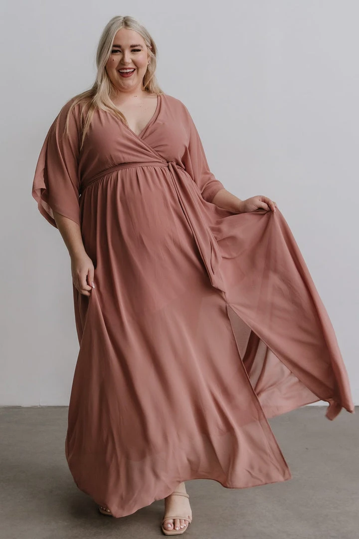 BB Custom Kia Kimono Maxi Dress | Dusty Pink Dresses 6 BB Custom Kia Kimono Maxi Dress | Dusty Pink Dresses