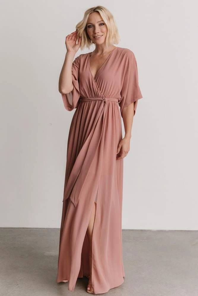 BB Custom Kia Kimono Maxi Dress | Dusty Pink Dresses 3 BB Custom Kia Kimono Maxi Dress | Dusty Pink Dresses