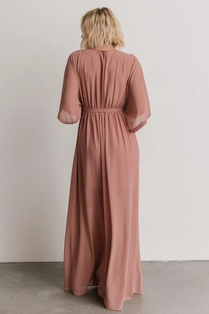 BB Custom Kia Kimono Maxi Dress | Dusty Pink Dresses 5 BB Custom Kia Kimono Maxi Dress | Dusty Pink Dresses