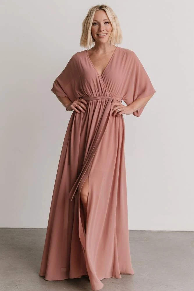 BB Custom Kia Kimono Maxi Dress | Dusty Pink Dresses 1 BB Custom Kia Kimono Maxi Dress | Dusty Pink Dresses