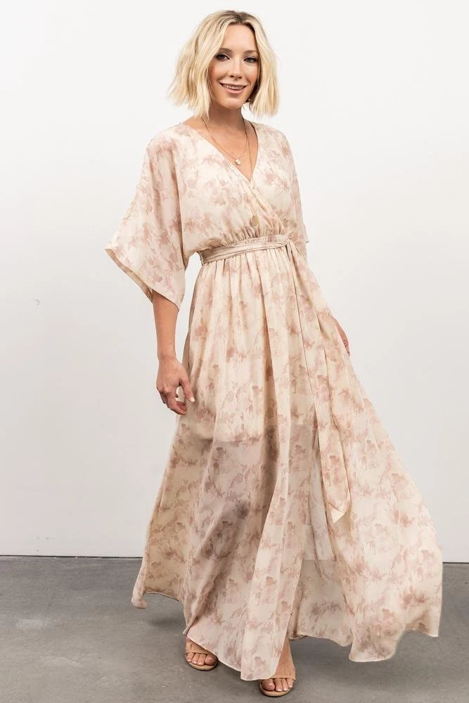 BB Custom Kia Kimono Maxi Dress | Mauve Print Dresses 5 BB Custom Kia Kimono Maxi Dress | Mauve Print Dresses