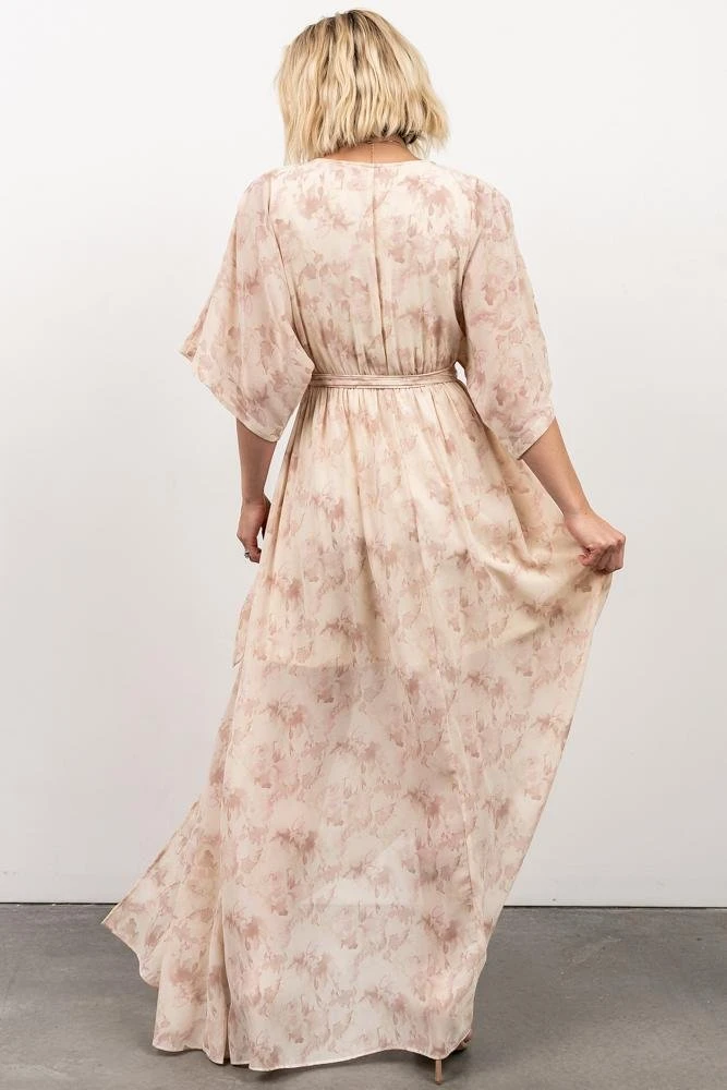 BB Custom Kia Kimono Maxi Dress | Mauve Print Dresses 9 BB Custom Kia Kimono Maxi Dress | Mauve Print Dresses