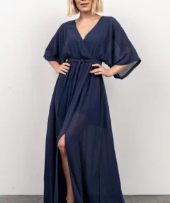 BB Custom Dresses Kia Kimono Maxi Dress | Navy 11 BB Custom Dresses Kia Kimono Maxi Dress | Navy