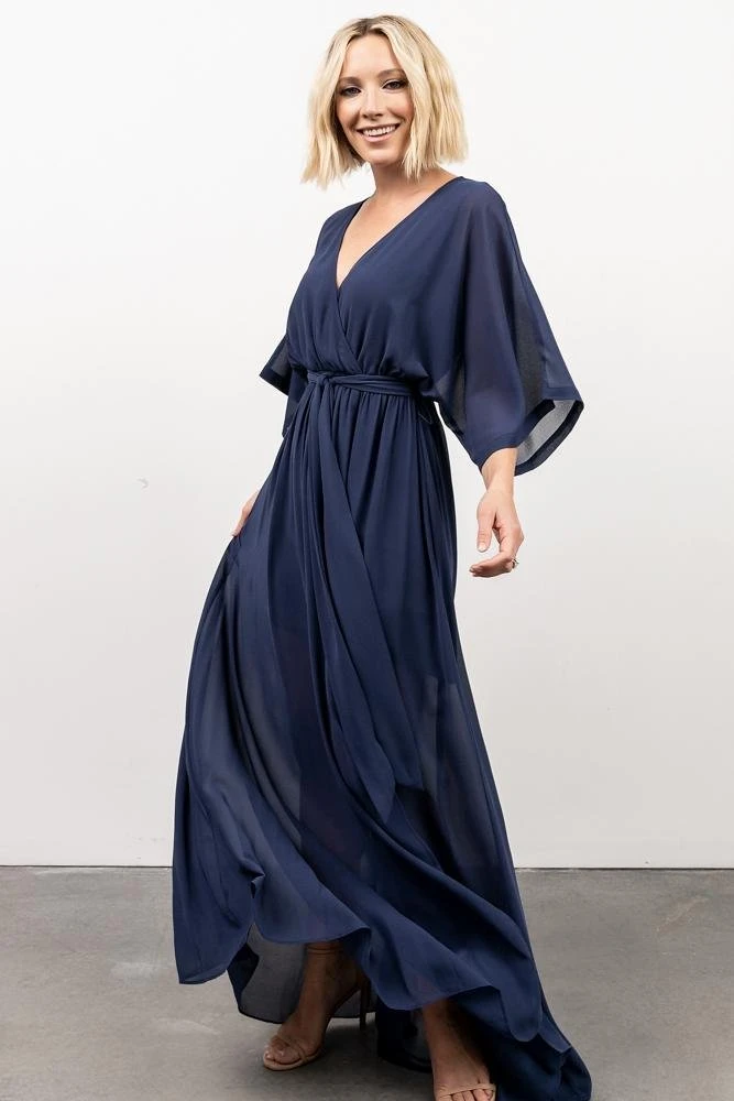 BB Custom Dresses Kia Kimono Maxi Dress | Navy 9 BB Custom Dresses Kia Kimono Maxi Dress | Navy