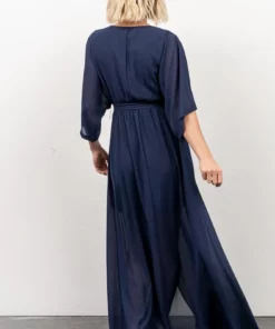 BB Custom Dresses Kia Kimono Maxi Dress | Navy 15 BB Custom Dresses Kia Kimono Maxi Dress | Navy