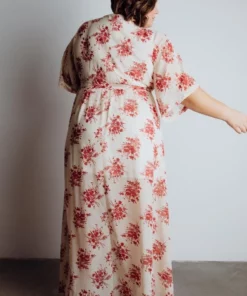 BB Custom Kia Kimono Maxi Dress | Red Floral 23 BB Custom Kia Kimono Maxi Dress | Red Floral
