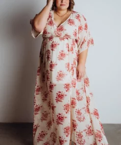BB Custom Kia Kimono Maxi Dress | Red Floral 20 BB Custom Kia Kimono Maxi Dress | Red Floral