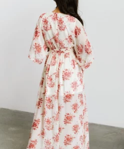 BB Custom Kia Kimono Maxi Dress | Red Floral 17 BB Custom Kia Kimono Maxi Dress | Red Floral