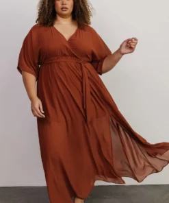 BB Custom Kia Kimono Maxi Dress | Rust Dresses