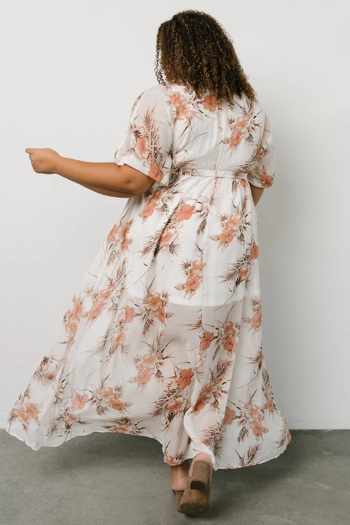 BB Custom Kia Kimono Maxi Dress | Sunset Floral 10 BB Custom Kia Kimono Maxi Dress | Sunset Floral