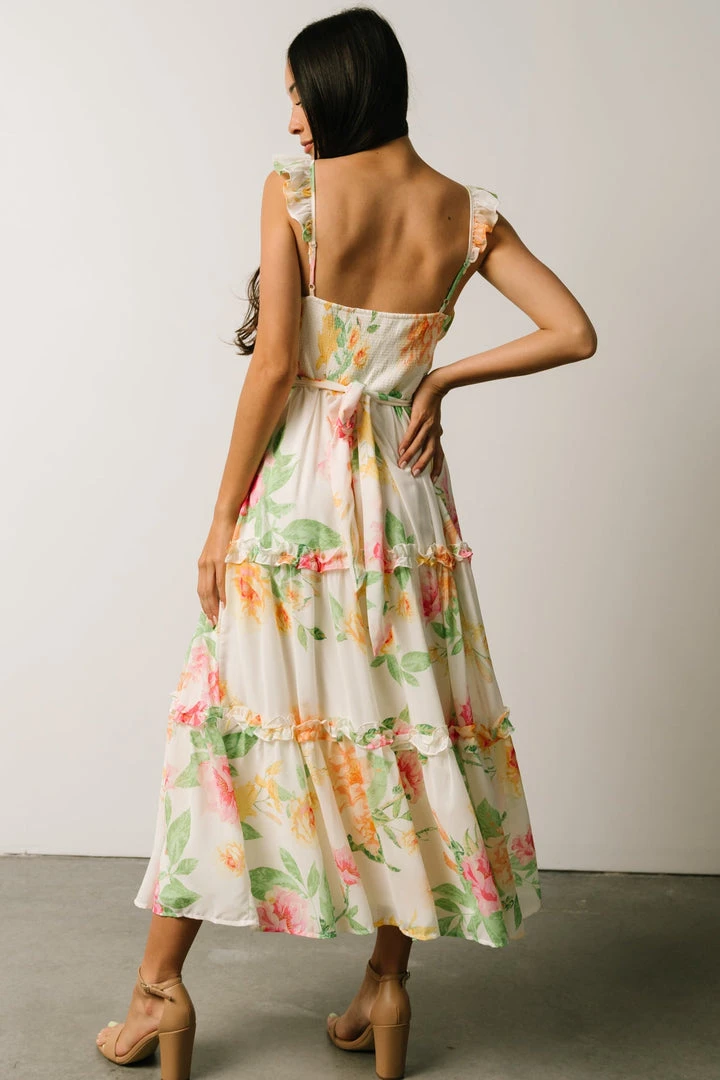 FT Kiara Midi Dress | Watercolor Floral Dresses 4 FT Kiara Midi Dress | Watercolor Floral Dresses