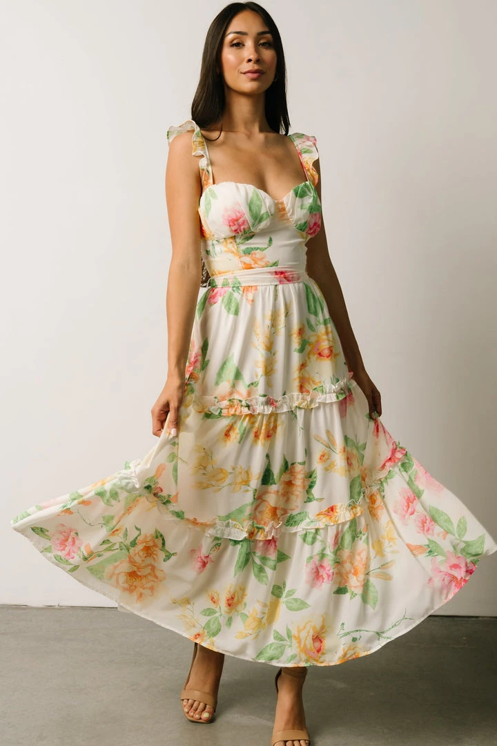 FT Kiara Midi Dress | Watercolor Floral Dresses 7 FT Kiara Midi Dress | Watercolor Floral Dresses
