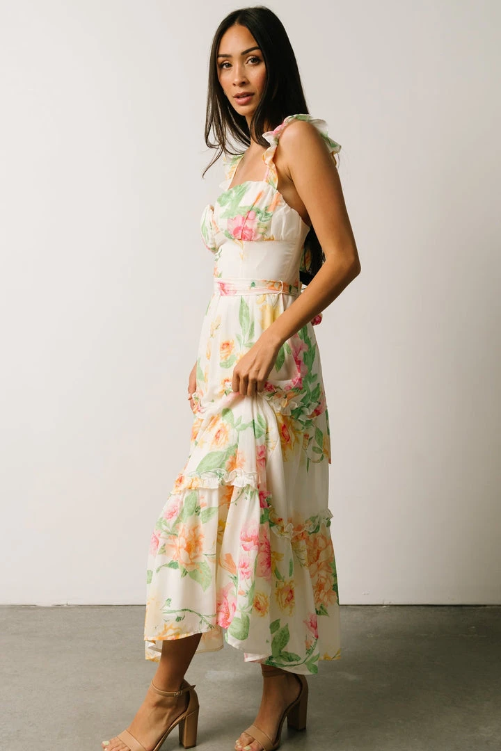 FT Kiara Midi Dress | Watercolor Floral Dresses 5 FT Kiara Midi Dress | Watercolor Floral Dresses