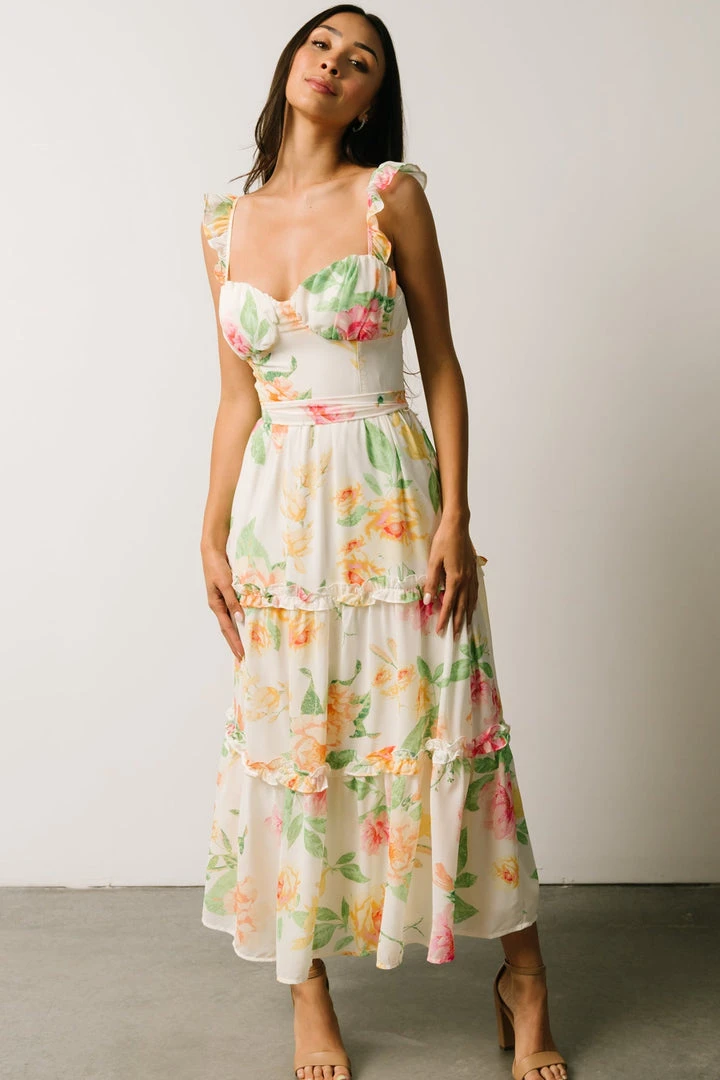 FT Kiara Midi Dress | Watercolor Floral Dresses 6 FT Kiara Midi Dress | Watercolor Floral Dresses