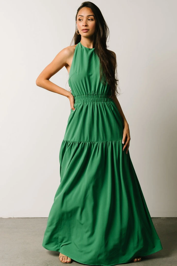 FT Dresses Knoxville Halter Maxi Dress | Green 1 FT Dresses Knoxville Halter Maxi Dress | Green