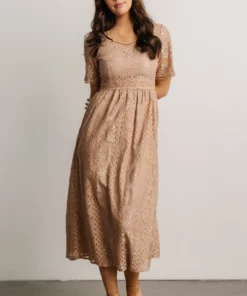 POL Dresses Kody Lace Dress | Sand 11 POL Dresses Kody Lace Dress | Sand