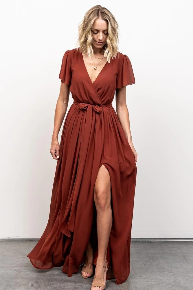 Dresses Kristina Maxi Dress | Brick 3 Dresses Kristina Maxi Dress | Brick