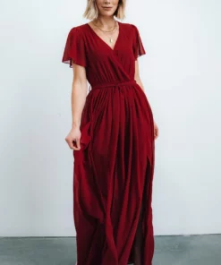 Dresses Kristina Maxi Dress | Burgundy
