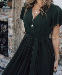 Kristina Maxi Dress | Green Dresses