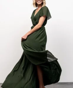 Kristina Maxi Dress | Green Dresses