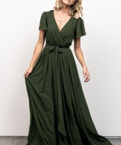 Kristina Maxi Dress | Green Dresses