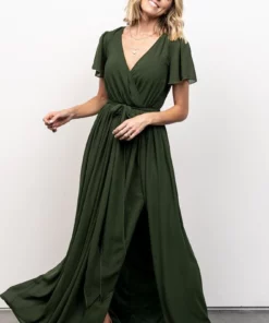 Kristina Maxi Dress | Green Dresses