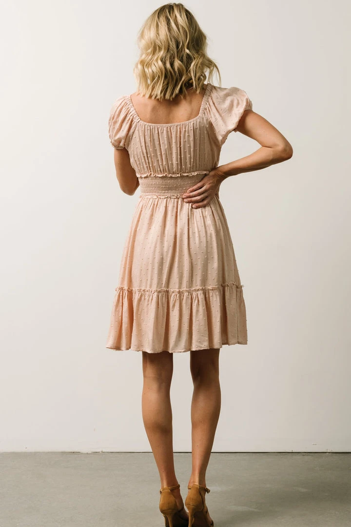 IL Dresses Labelle Swiss Dot Mini Dress | Blush 3 IL Dresses Labelle Swiss Dot Mini Dress | Blush