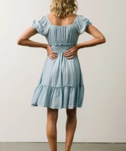 IL Labelle Swiss Dot Mini Dress | Sky Blue 9 IL Labelle Swiss Dot Mini Dress | Sky Blue