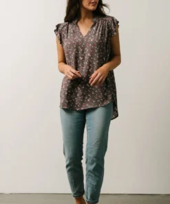 KA Lars Top | Mauve Multi Floral Boho 15 KA Lars Top | Mauve Multi Floral Boho