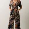 Baltic Born Boho Lazuli Jumpsuit | Navy Paisley Print
