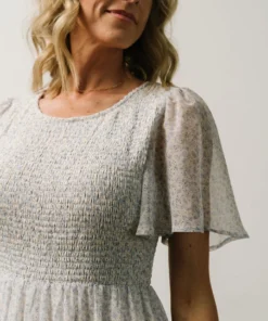 Leilani Tiered Midi Dress | Dusty Blue Floral 15 Leilani Tiered Midi Dress | Dusty Blue Floral