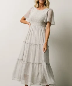 Leilani Tiered Midi Dress | Dusty Blue Floral 12 Leilani Tiered Midi Dress | Dusty Blue Floral