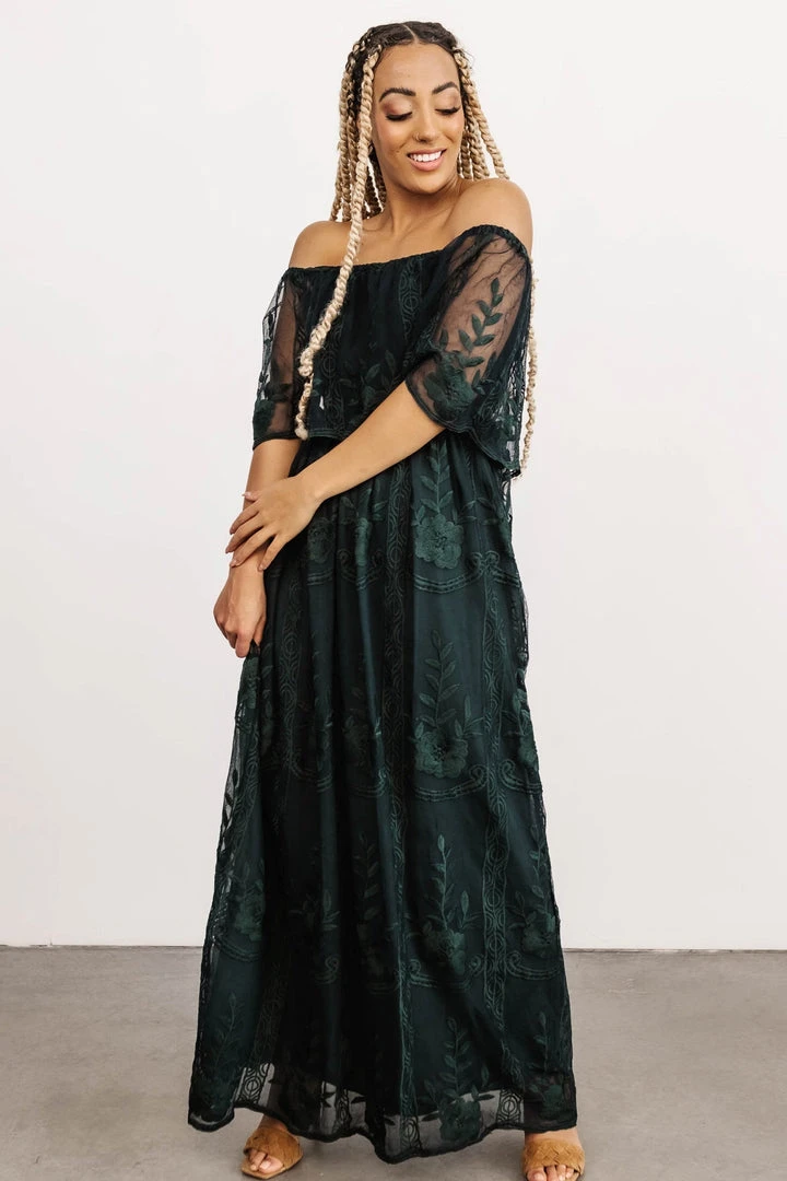 BB Custom Leon Off Shoulder Maxi Dress | Emerald Dresses 9 BB Custom Leon Off Shoulder Maxi Dress | Emerald Dresses