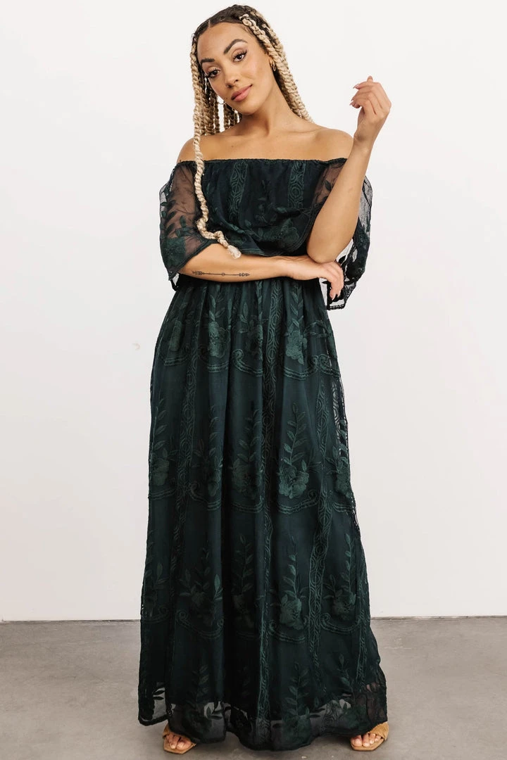 BB Custom Leon Off Shoulder Maxi Dress | Emerald Dresses 1 BB Custom Leon Off Shoulder Maxi Dress | Emerald Dresses