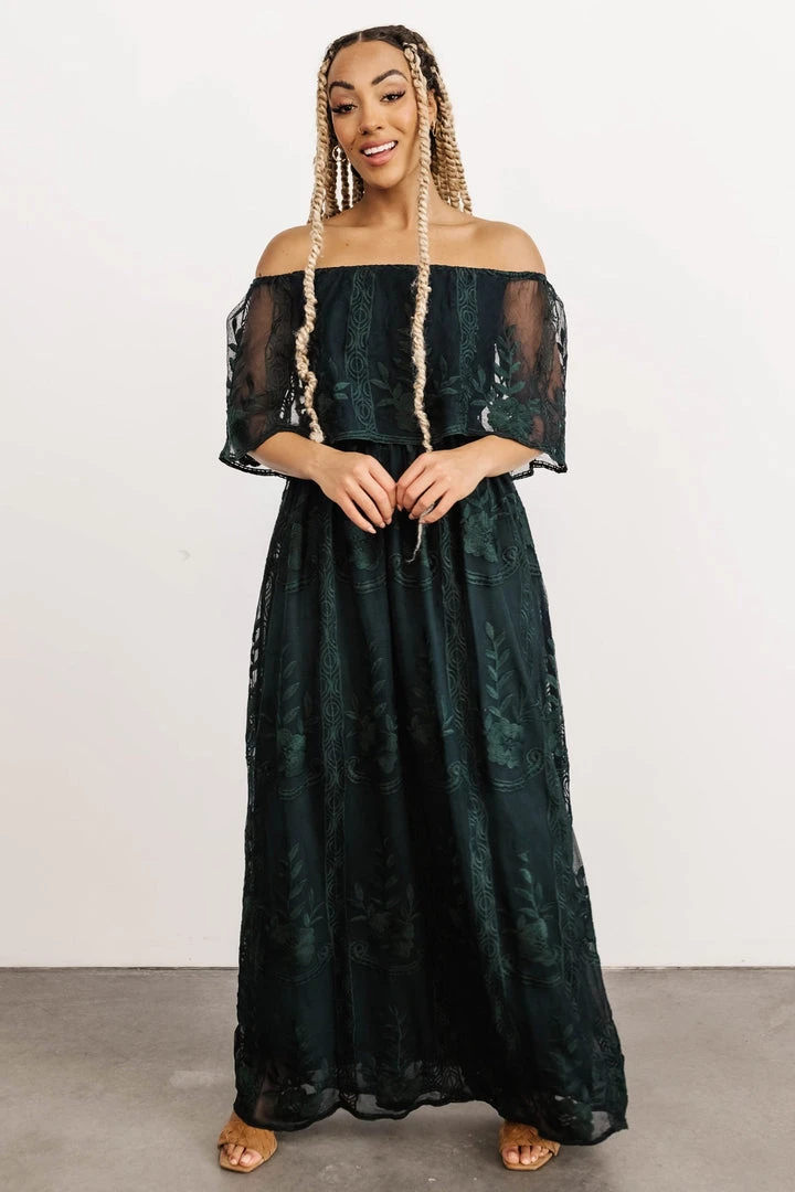 BB Custom Leon Off Shoulder Maxi Dress | Emerald Dresses 7 BB Custom Leon Off Shoulder Maxi Dress | Emerald Dresses