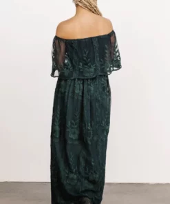 BB Custom Leon Off Shoulder Maxi Dress | Emerald Dresses 21 BB Custom Leon Off Shoulder Maxi Dress | Emerald Dresses
