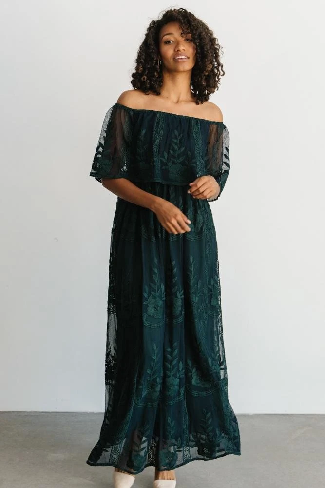 BB Custom Leon Off Shoulder Maxi Dress | Emerald Dresses 3 BB Custom Leon Off Shoulder Maxi Dress | Emerald Dresses