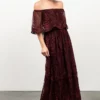 BB Custom Leon Off Shoulder Maxi Dress | Mulberry Dresses