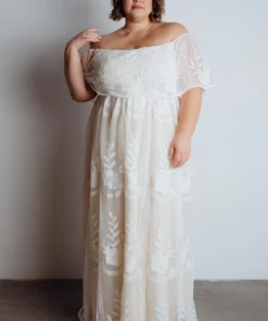 BB Custom Leon Off Shoulder Maxi Dress | White Dresses