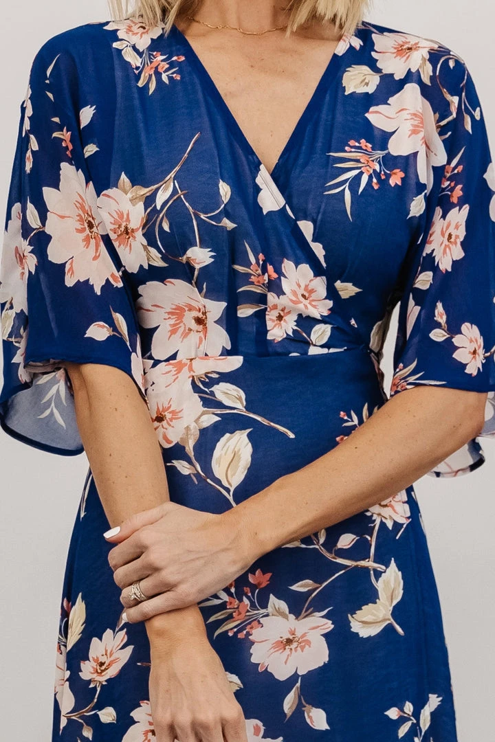 Soi Lilly Wrap Maxi Dress | Blue Floral 11 Soi Lilly Wrap Maxi Dress | Blue Floral