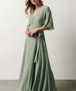 Soi Lilly Wrap Maxi Dress | Dusty Sage 17 Soi Lilly Wrap Maxi Dress | Dusty Sage