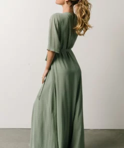 Soi Lilly Wrap Maxi Dress | Dusty Sage 15 Soi Lilly Wrap Maxi Dress | Dusty Sage