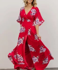 Soi Lilly Wrap Maxi Dress | Fuchsia Floral Dresses 14 Soi Lilly Wrap Maxi Dress | Fuchsia Floral Dresses
