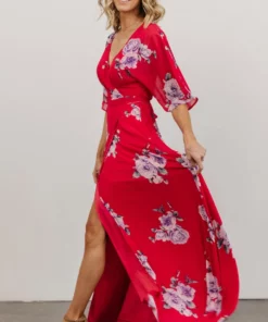 Soi Lilly Wrap Maxi Dress | Fuchsia Floral Dresses 15 Soi Lilly Wrap Maxi Dress | Fuchsia Floral Dresses