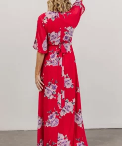 Soi Lilly Wrap Maxi Dress | Fuchsia Floral Dresses 11 Soi Lilly Wrap Maxi Dress | Fuchsia Floral Dresses