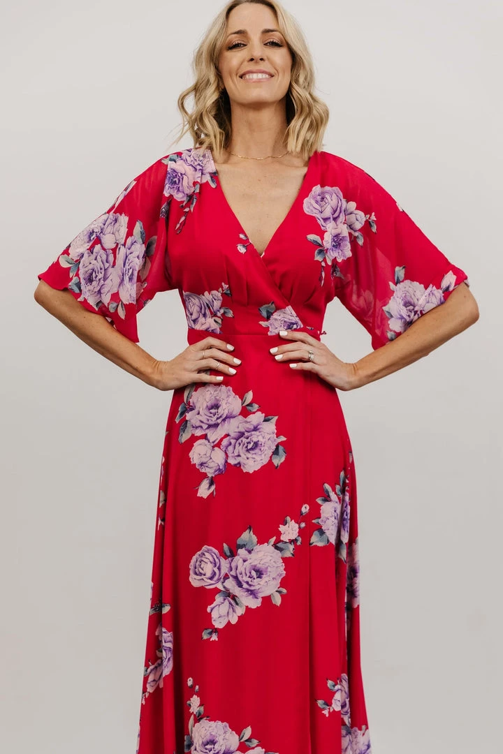Soi Lilly Wrap Maxi Dress | Fuchsia Floral Dresses 8 Soi Lilly Wrap Maxi Dress | Fuchsia Floral Dresses