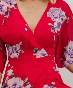 Soi Lilly Wrap Maxi Dress | Fuchsia Floral Dresses 17 Soi Lilly Wrap Maxi Dress | Fuchsia Floral Dresses