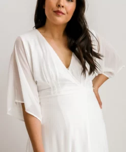 Soi Lilly Wrap Maxi Dress | Off White Dresses