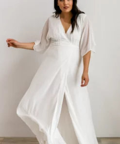 Soi Lilly Wrap Maxi Dress | Off White Dresses